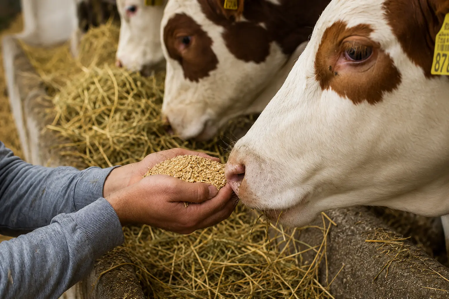 Healthy cow on a dairy farm